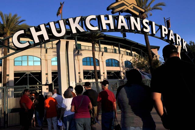 The amateur taco-eating competition was held at Chukchansi Park stadium in Fresno, California