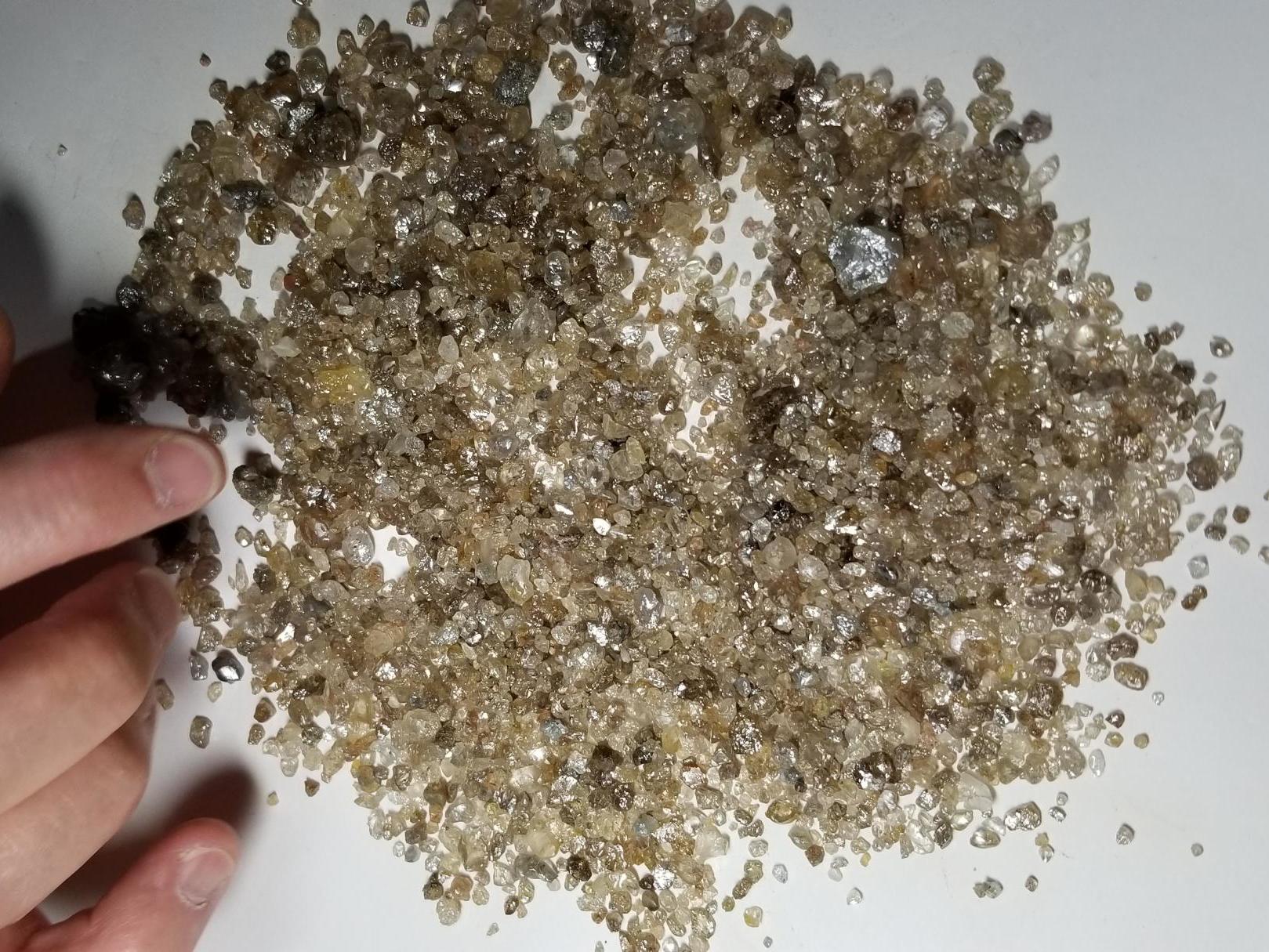 Researchers looked at helium isotope ratios in super-deep diamonds (pictured) that formed 410km below the surface of the planet