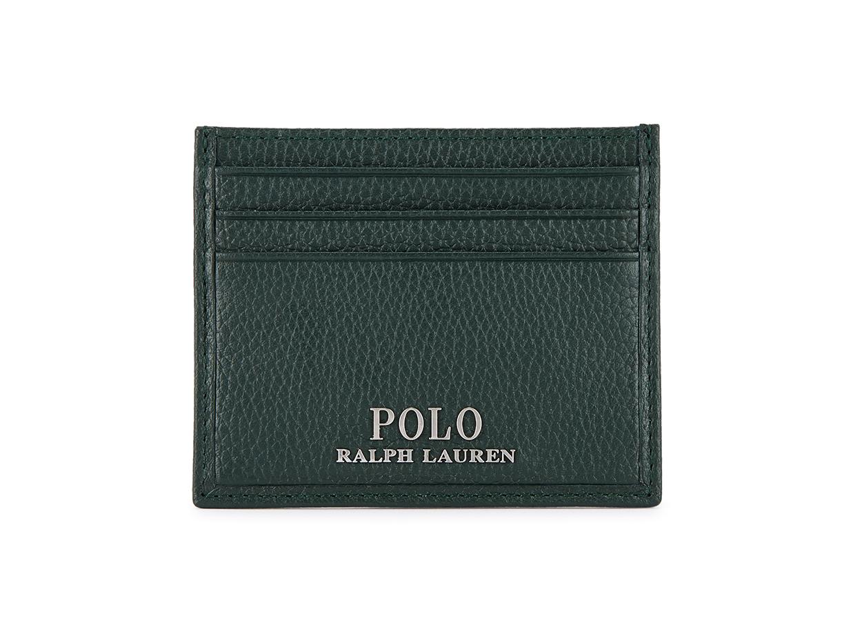 POLO Ralph Lauren Card Holder New Small Black leather Men/'s Card Holder.