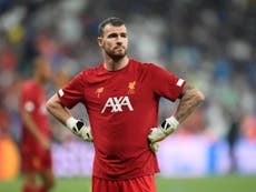 Liverpool could turn to fourth-choice goalkeeper after Adrian injury
