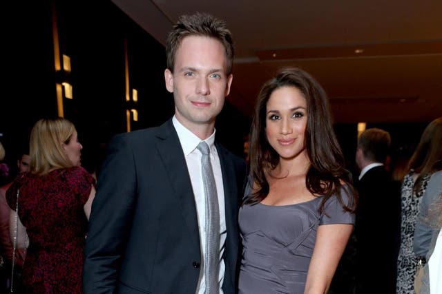 Actors Patrick J. Adams (L) and Meghan Markle attend the FINCA Canada Fundraiser At TIFF 2012 during the Toronto International Film Festival on September 11, 2012 in Toronto, Canada.