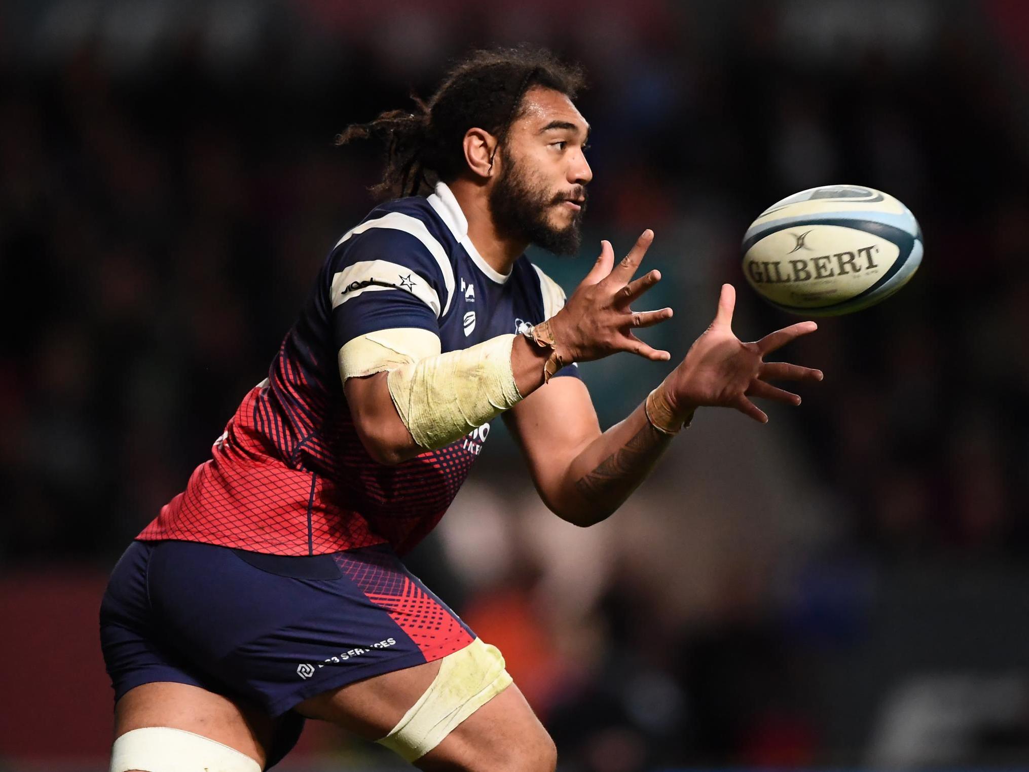 Chris Vui in action for the Bristol Bears