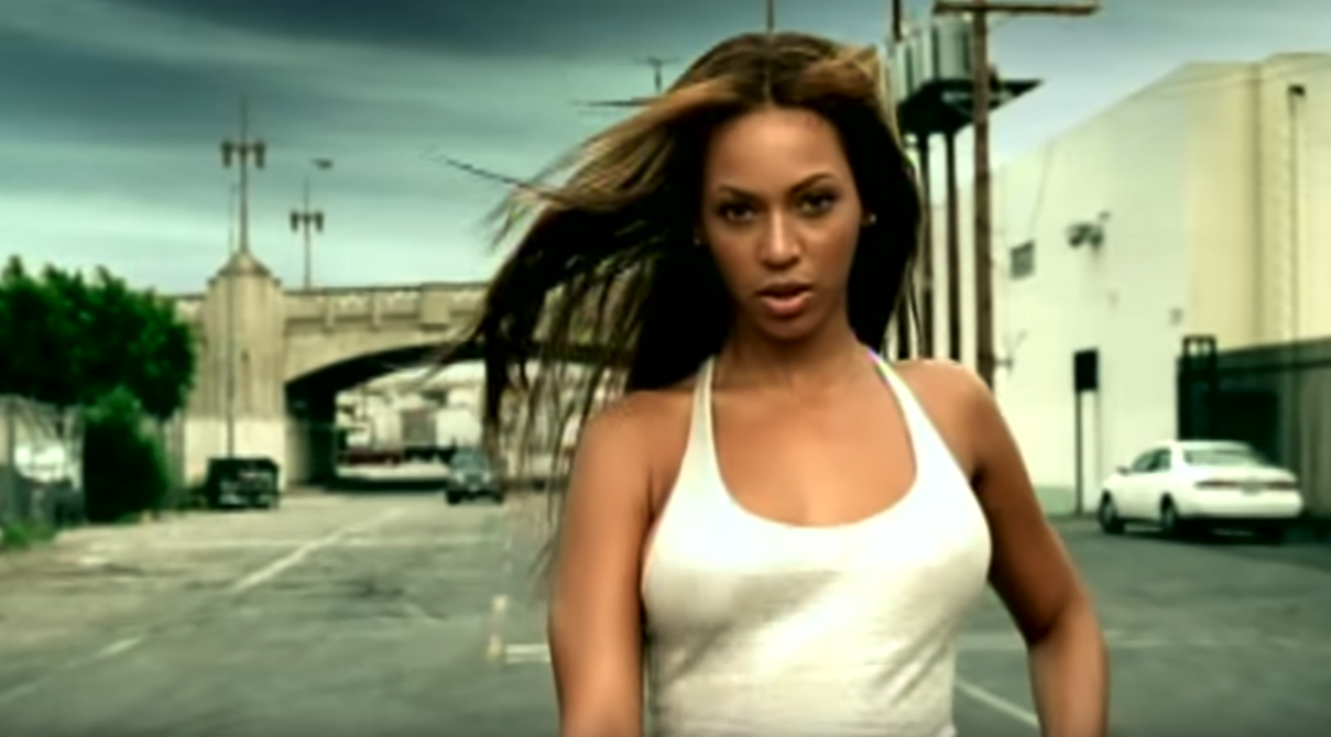 Beyonce wore a similar outfit in her 'Crazy in Love' music video (YouTube)