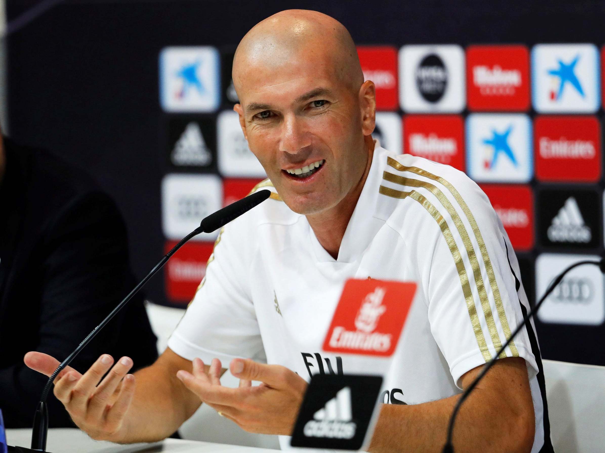 Real Madrid's head coach Zinedine Zidane
