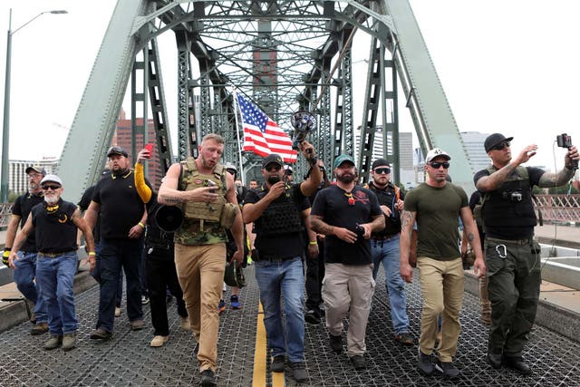 Proud Boys supporters now wearing 'Stand Back and Stand By' t-shirts