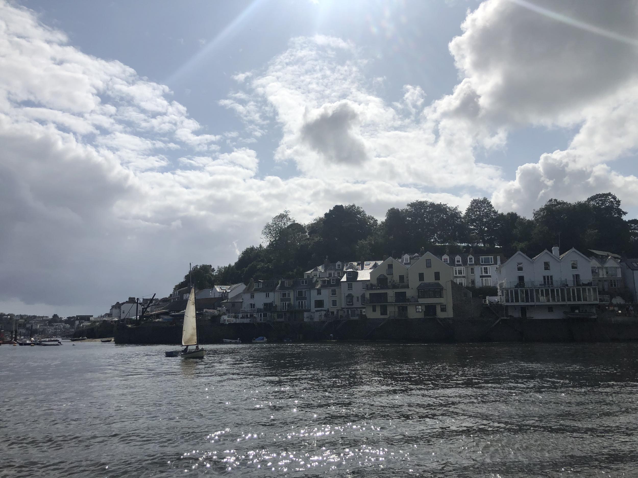 Journey's end: Fowey harbour in southern Cornwall