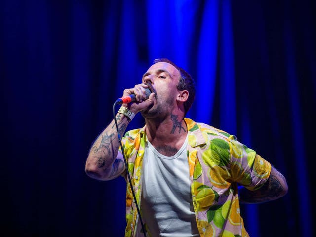 Joe Talbot of English punk rock band Idles