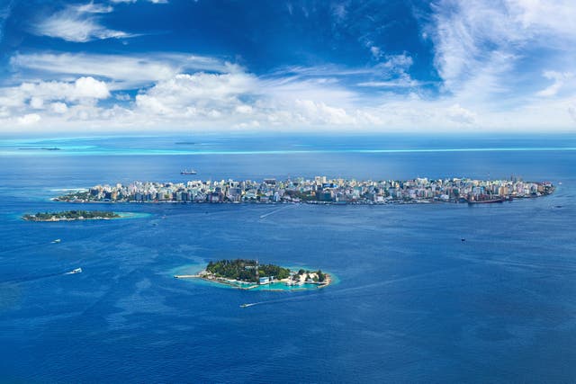 Male, Maldives: the entire country could be submerged by 2100 due to sea-level rise