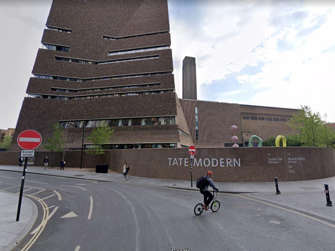 The woman was targeted at a junction near the Tate Modern on London's South Bank
