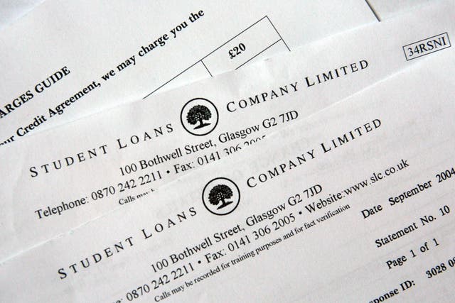 File photo dated 20/02/07 of statements from Student Loans Company Limited