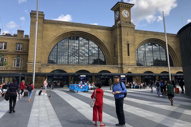 Which way? Both London King's Cross (pictured) and Euston face disruption