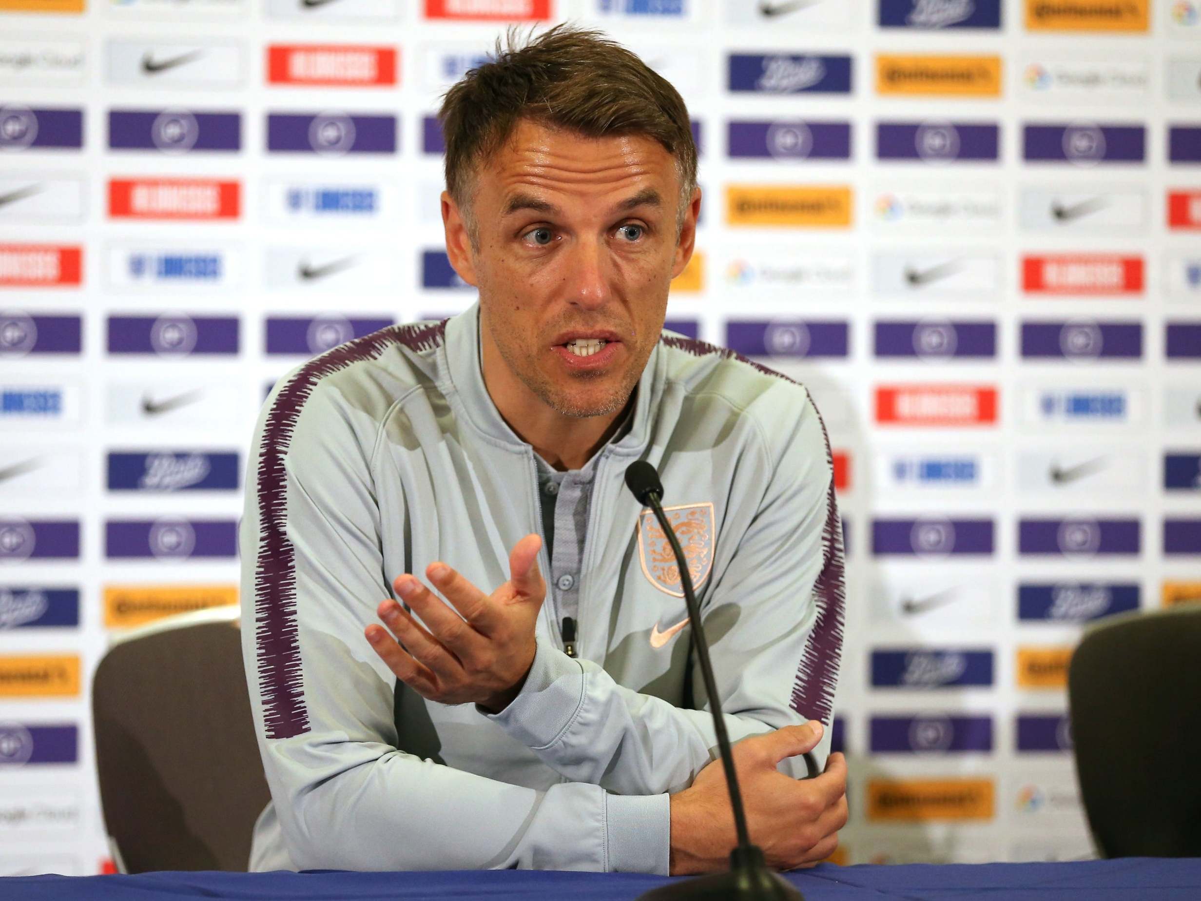 England women's head coach Phil Neville