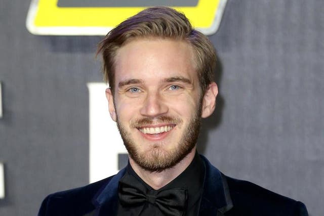 PewDiePie attends the European Premiere of "Star Wars: The Force Awakens" at Leicester Square on December 16, 2015 in London, England.