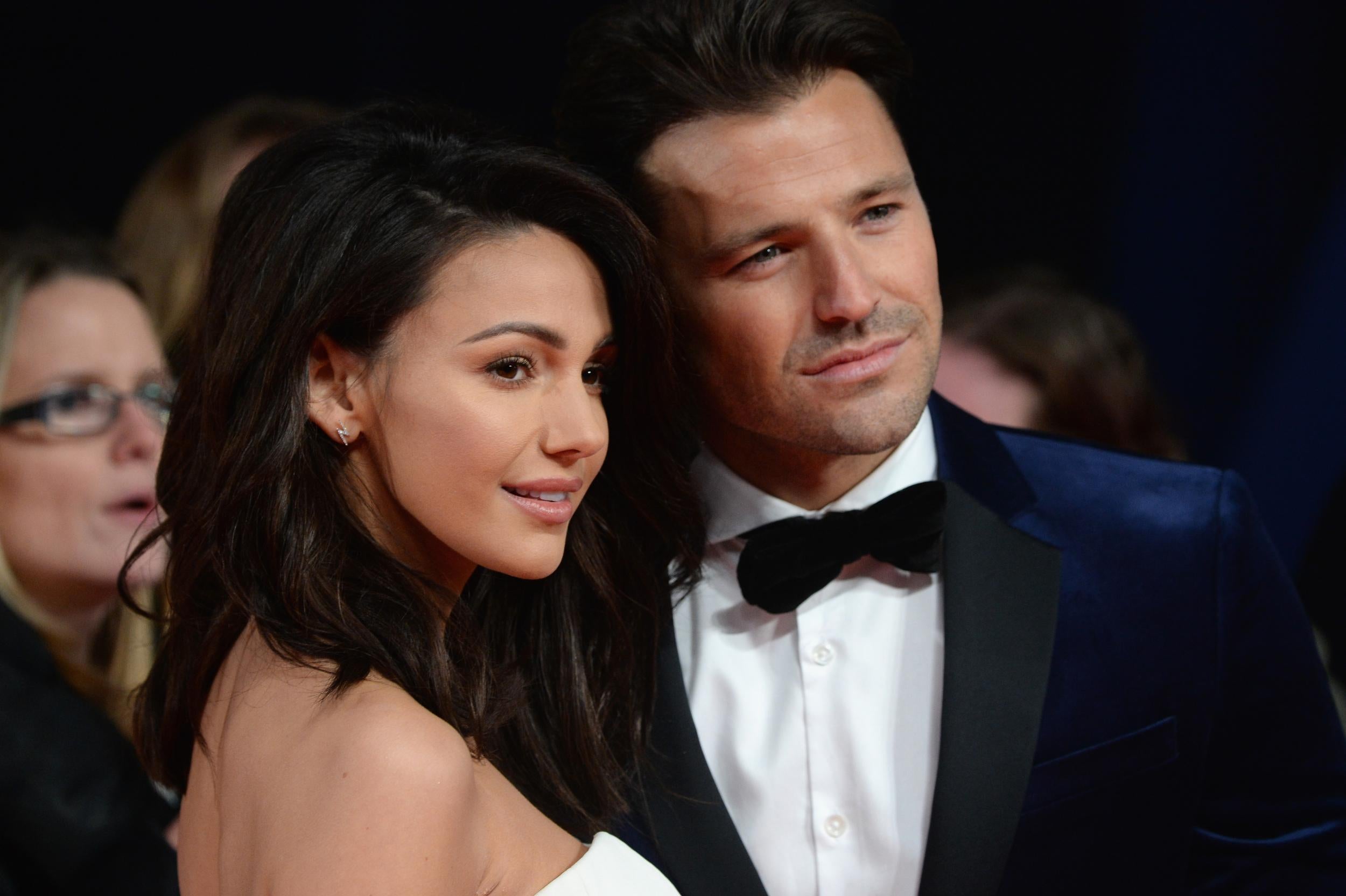Keegan with her husband, ‘Towie’ star Mark Wright (Getty)