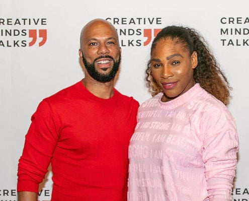 Common with Serena Williams at?a charity event on public speaking, which they co-hosted, in October 2018