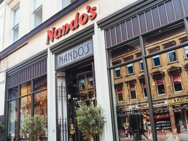 Nando's frontage, Sauchiehall Street, Glasgow