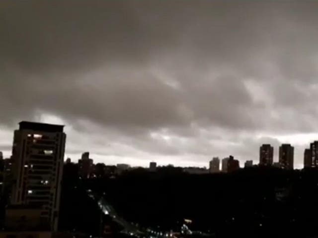 Sao Paulo is plunged into darkness in middle of the afternoon