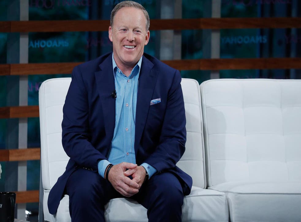 Sean Spicer speaks during the 2018 Yahoo Finance All Markets Summit on 20 September, 2018 in New York City.