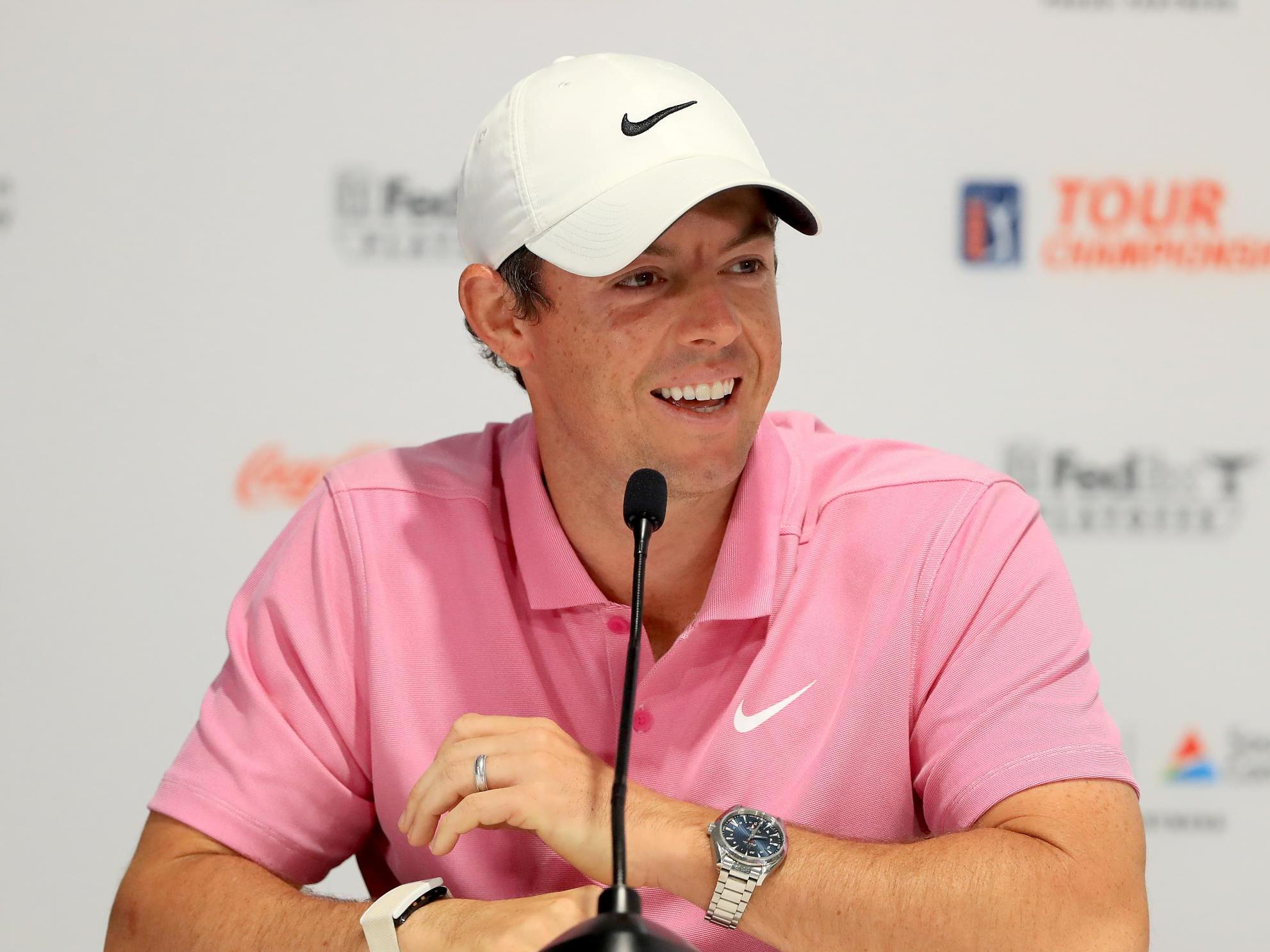 Rory McIlroy is five shots behind