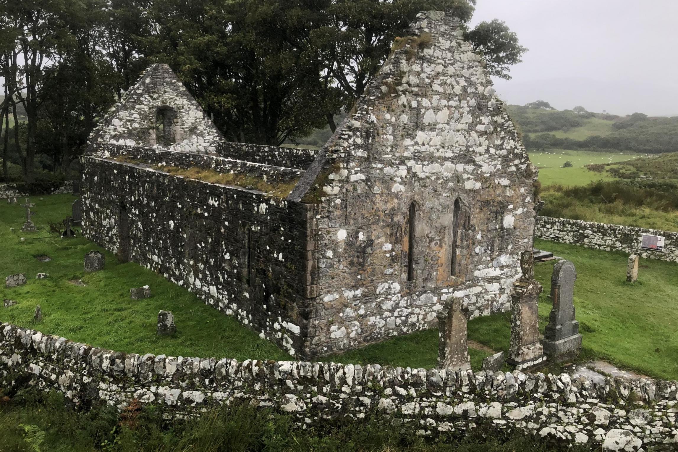 Bleak prospect? This ruined chapel at Kildalton is a testament to hope