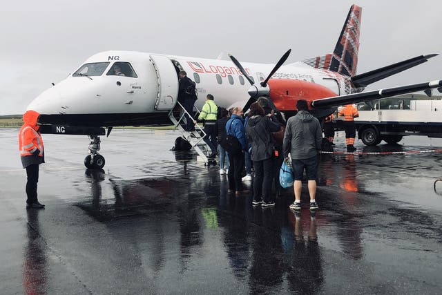Escape route: on Wednesdays, you can fly anywhere you like from Islay, so long as it's Glasgow