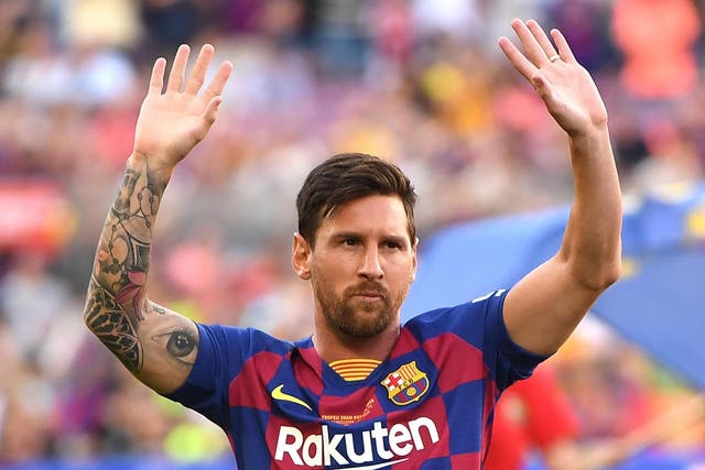 Messi is set to return for Barcelona on Sunday
