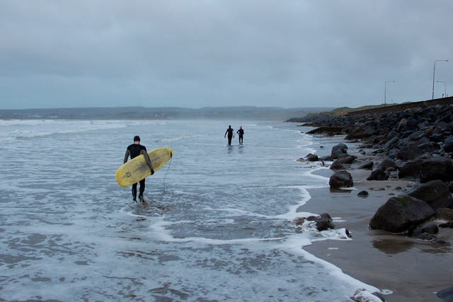 The prime Irish surf season is September through November