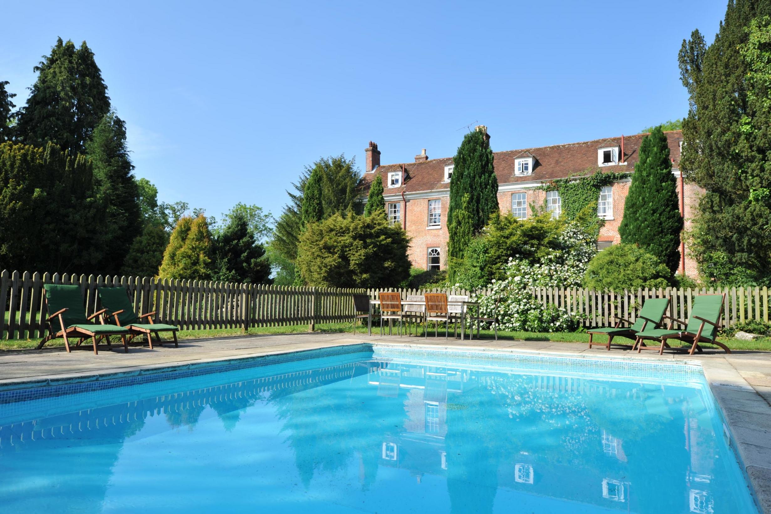 Enjoy a dip in New Park Manor's (heated) outdoor pool