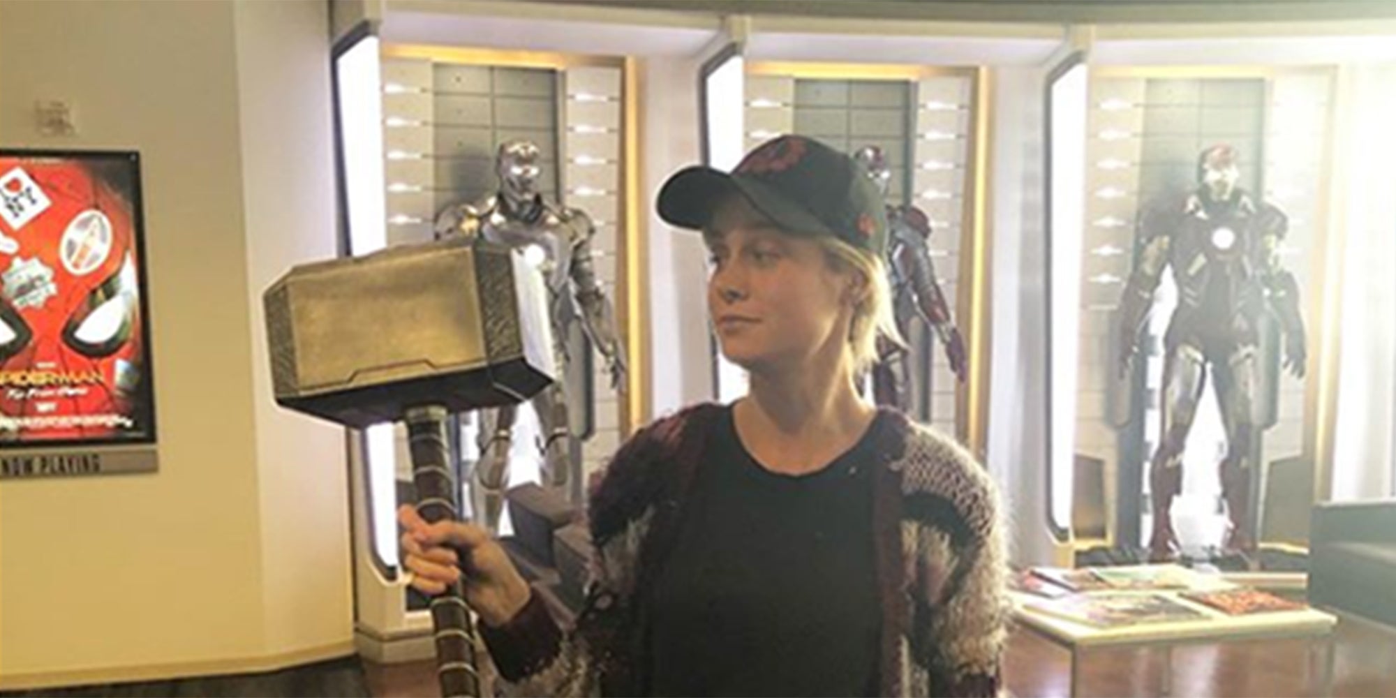 Brie Larson posed with Thor’s hammer and it upset a lot of fanboys