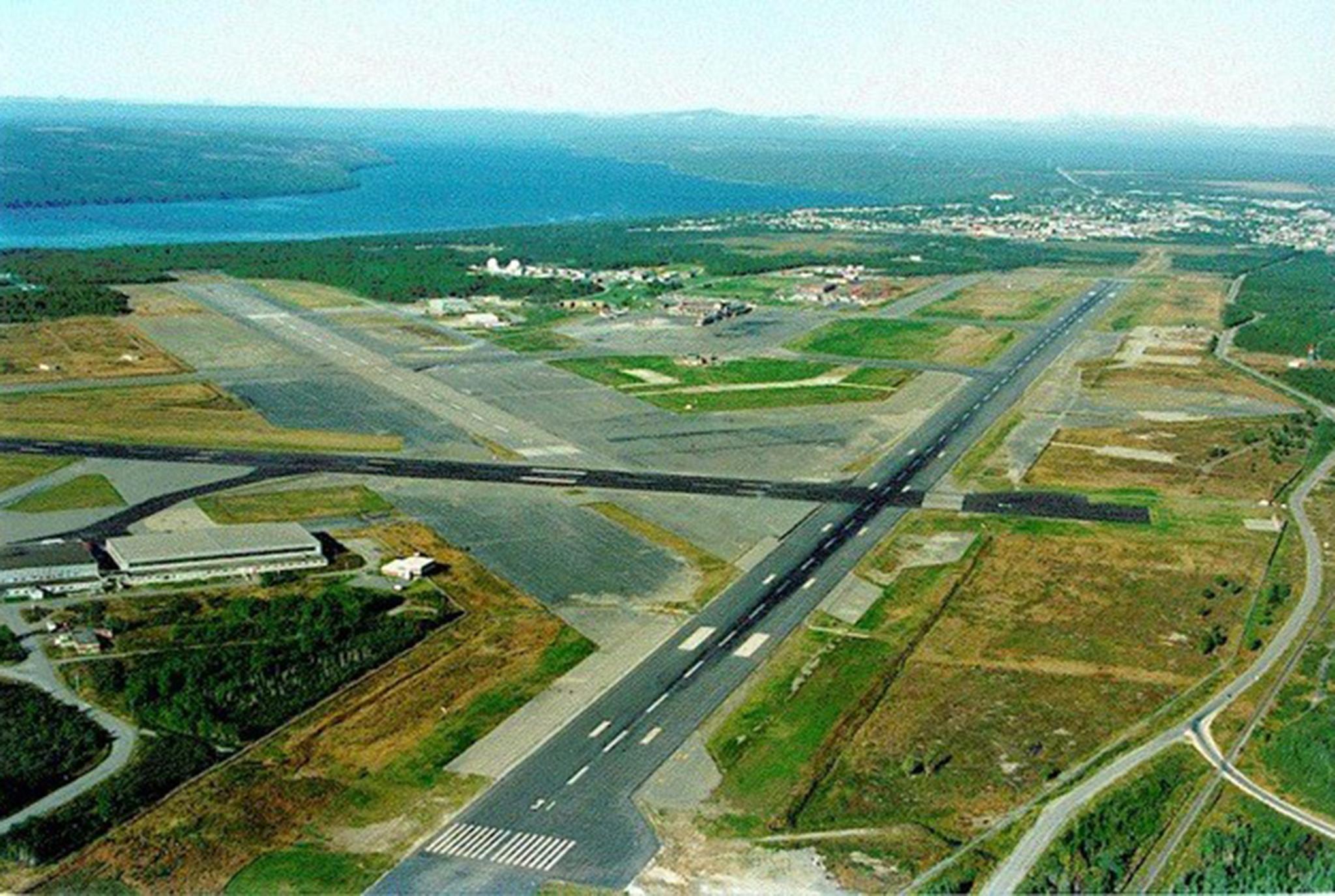 The runway at Gander airport as Bass’s American 49 approached (Beverley Bass/American Airlines)