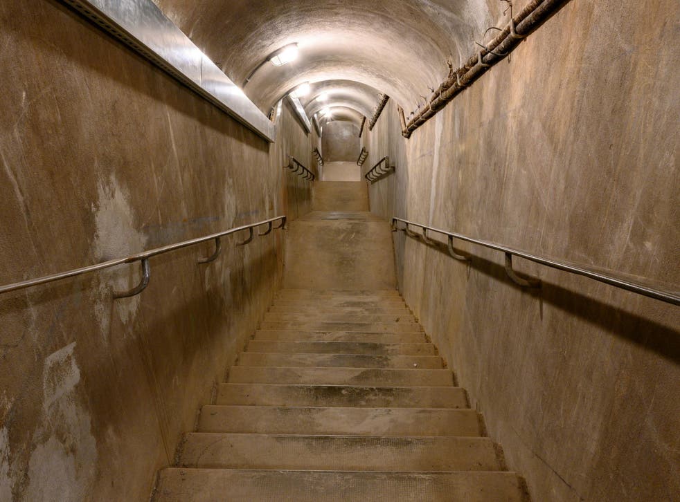 There are 100 steps down to the underground bunker at the Musée de la Libération de Paris – Musée du Général Leclerc – Musée Jean Moulin