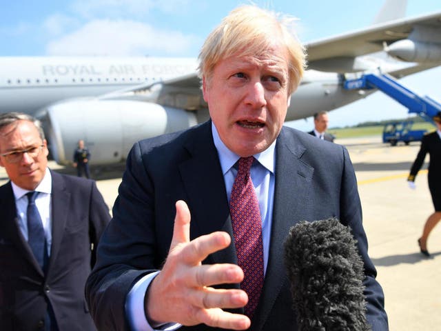 Boris Johnson expects talks with EU on the Irish backstop 'in the coming weeks' and returns Donald Tusk's warning of going down in history as 'Mr No-Deal Brexit'