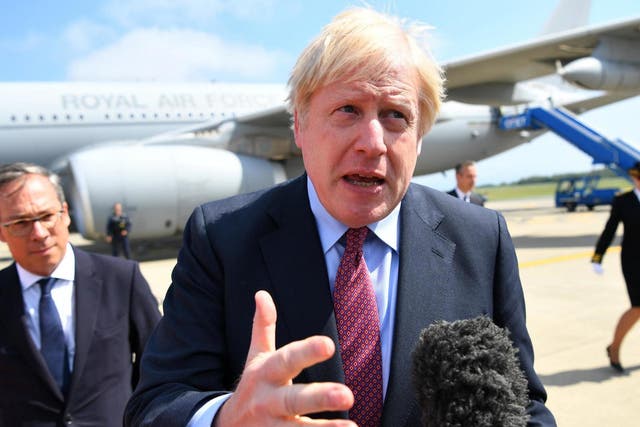 Boris Johnson expects talks with EU on the Irish backstop 'in the coming weeks' and returns Donald Tusk's warning of going down in history as 'Mr No-Deal Brexit'