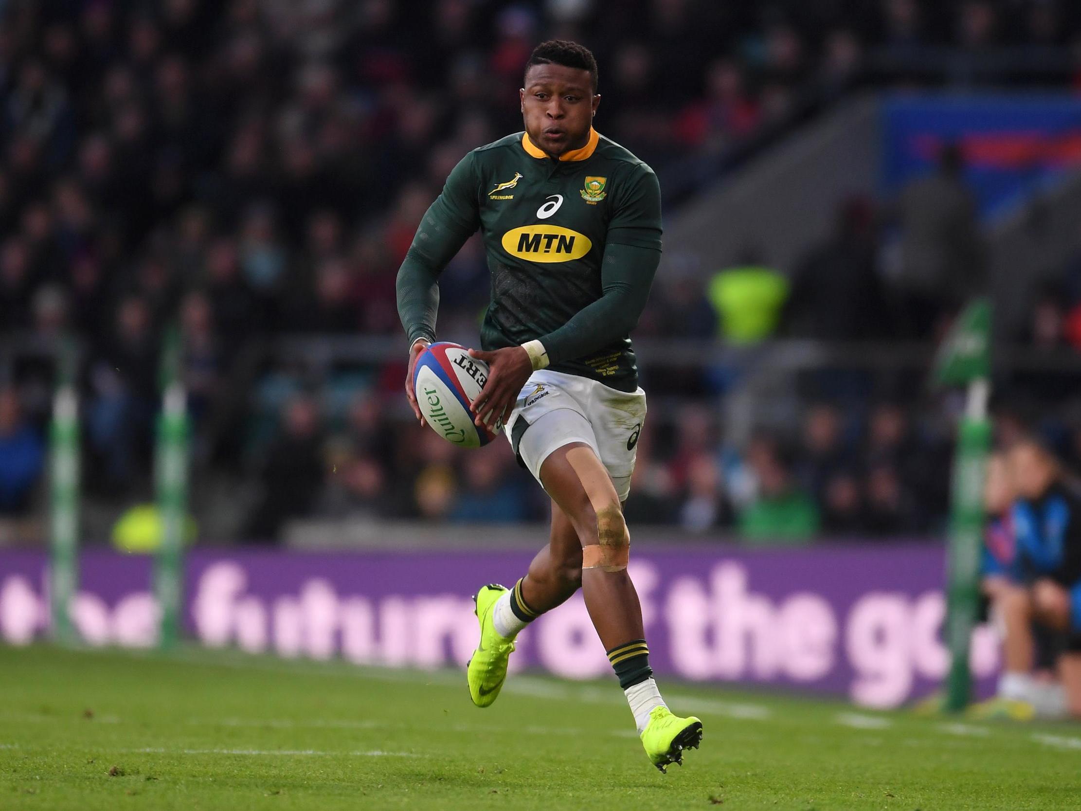 Aphiwe Dyantyi looks set to miss the World Cup