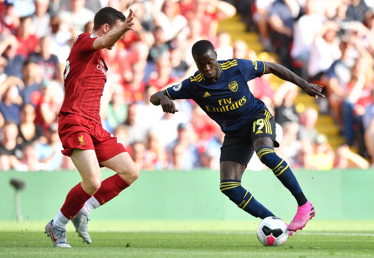 Liverpool vs Arsenal: Nicolas Pepe offers some form of comfort to Gunners in disappointing Anfield defeat - The Independent