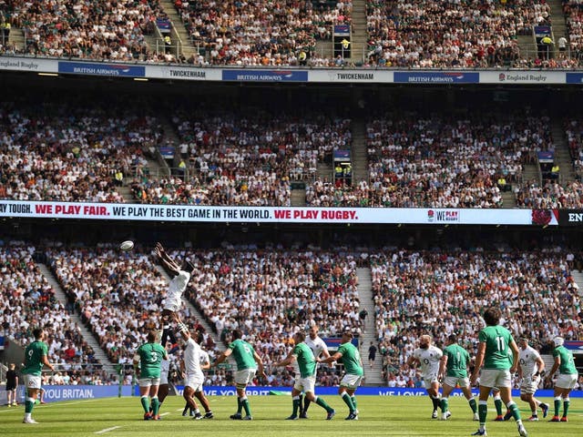 England's set-piece produced the base for their 57-15 win over Ireland