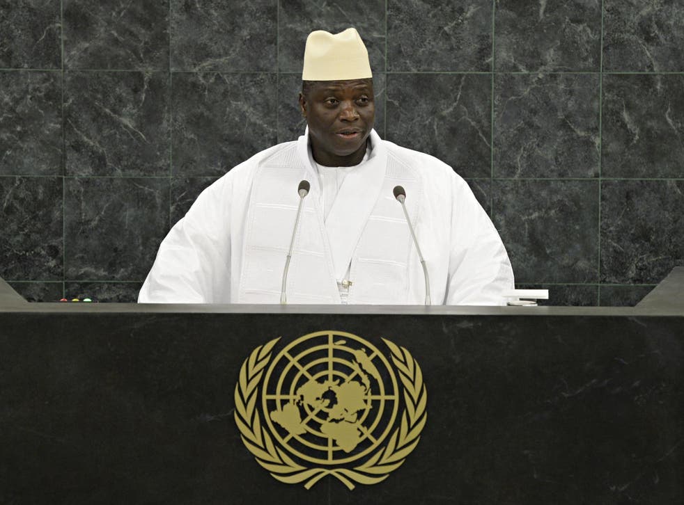Hit men of the former Gambian dictator Yahya Jammeh (pictured) are being offered amnesty to encourage others to come forward