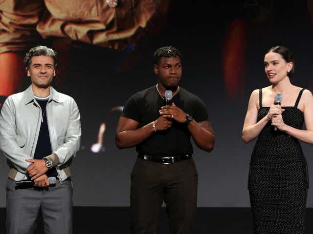 Taking centre stage: Oscar Isaac, John Boyega and Daisy Ridley tease The Rise of Skywalker at the D23 expo