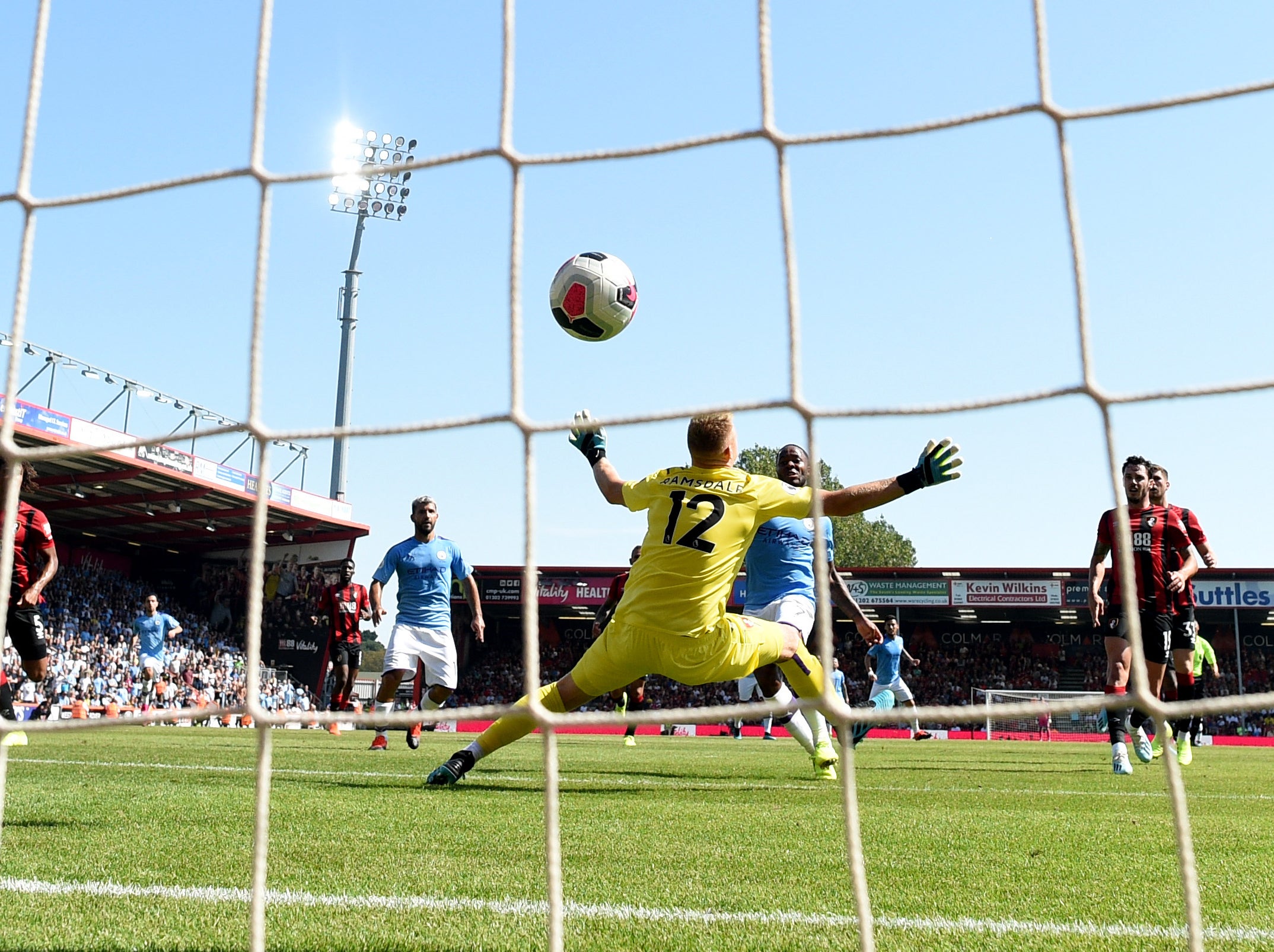 Raheem Sterling made it two for City at Bournemouth