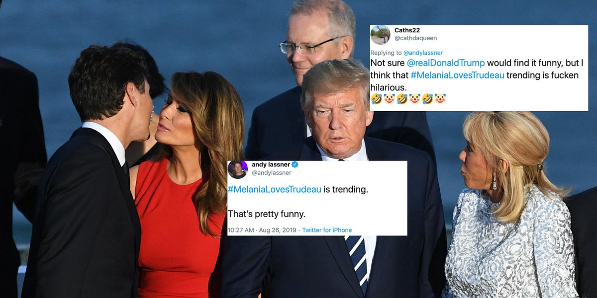G7 Summit Melania Trump Looking At Justin Trudeau Has Become A Meme Indy100 Indy100