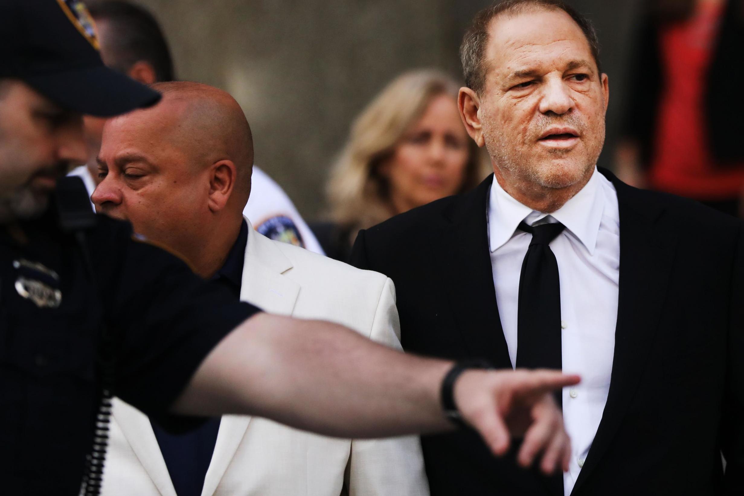Harvey Weinstein exits court on 26 August, 2019 in New York City.