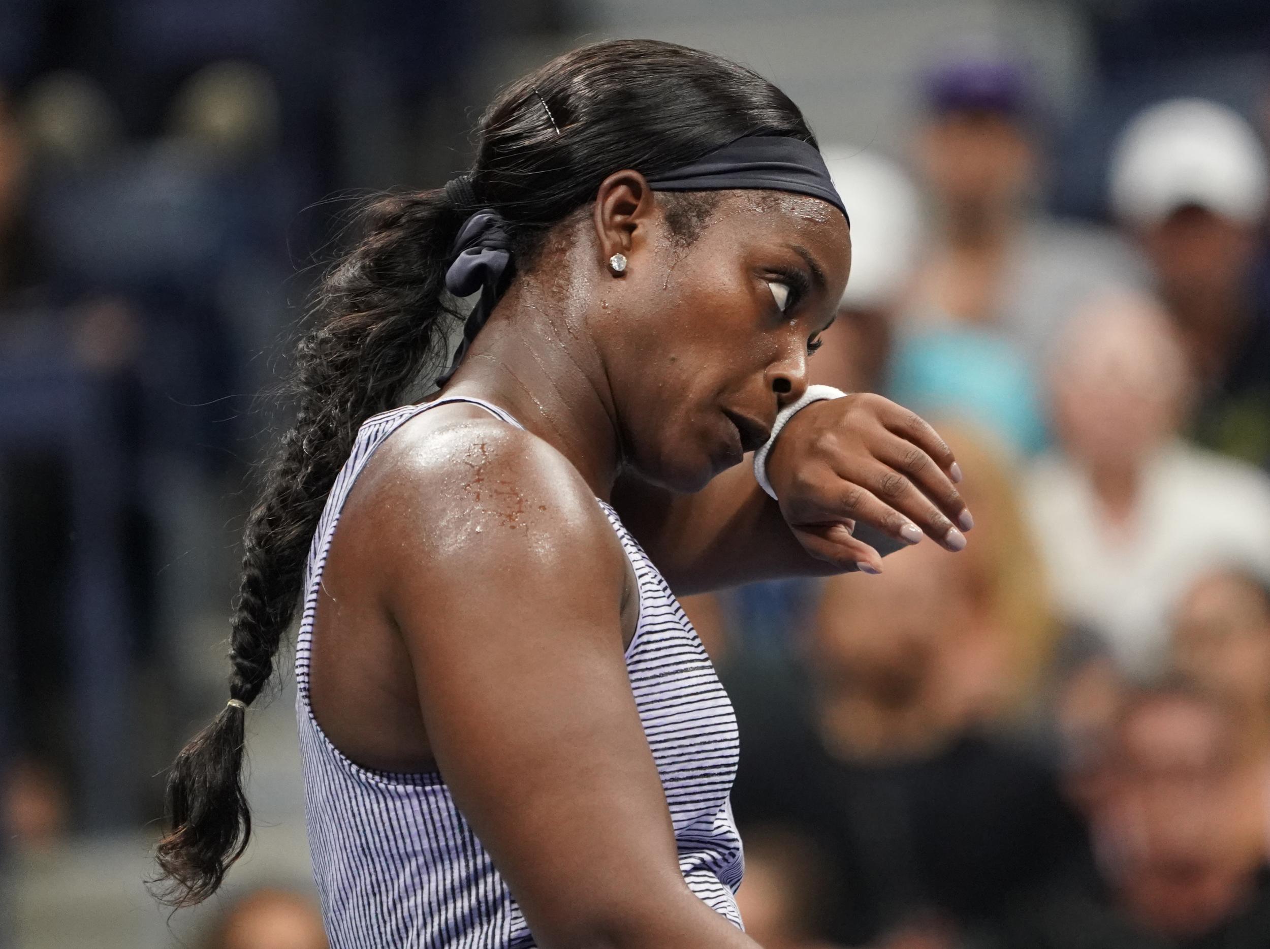 Sloane Stephens was stunned in the opening round
