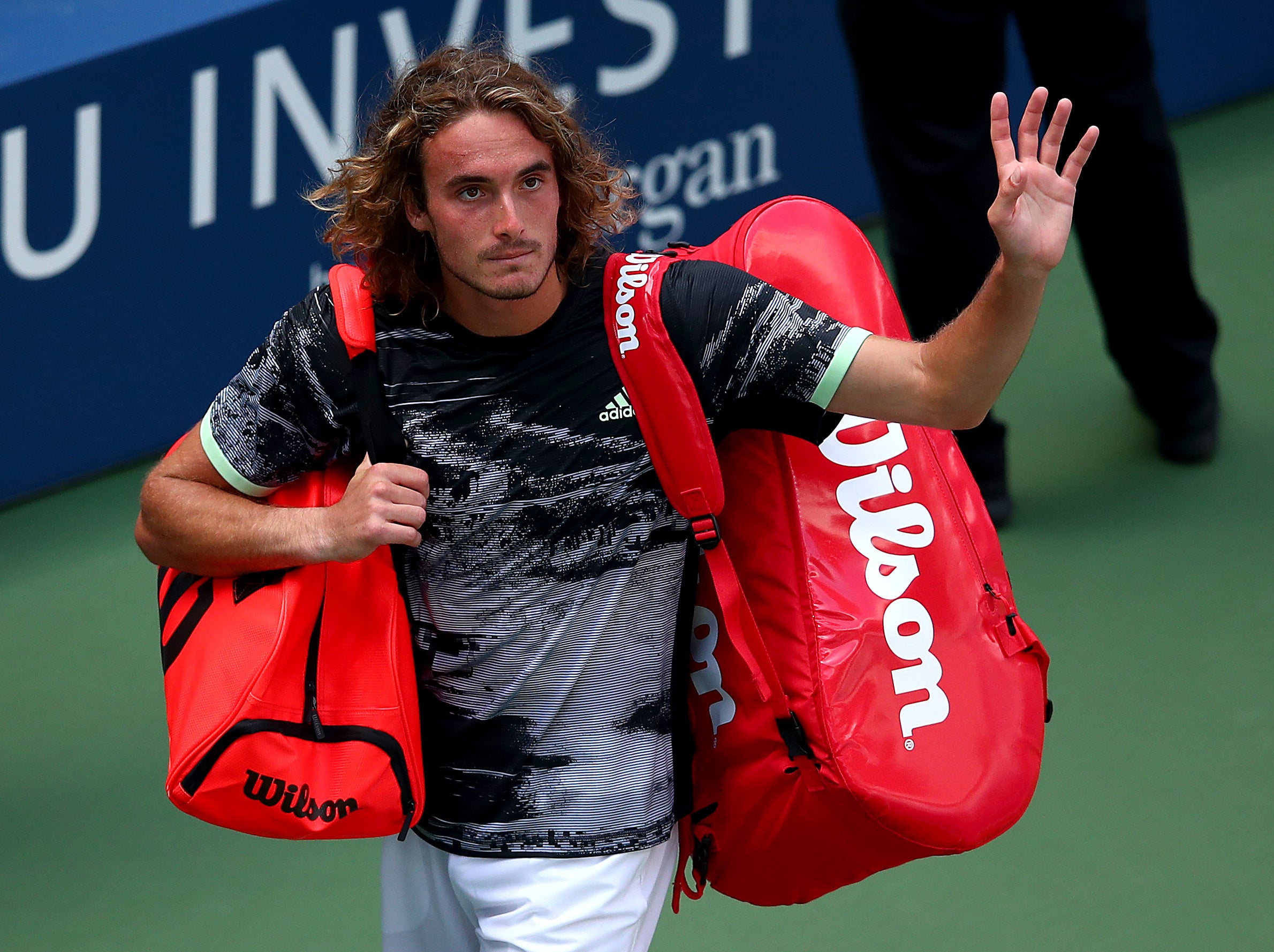 Stefanos Tsitsipas suffered a shock exit (Getty )