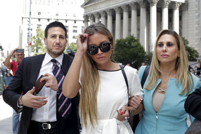 Jennifer Araoz, another of Epstein's accusers, spoke passionately in the court session