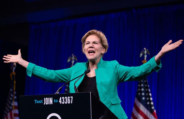 Elizabeth Warren is among top Democrats seeking to take on president in 2020