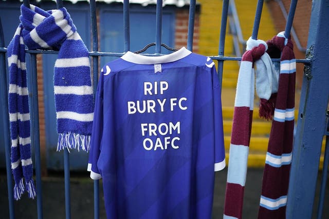 Bury folded after falling into financial struggles