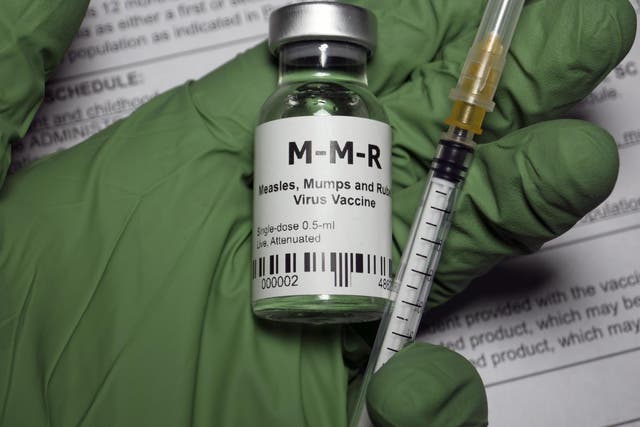 Just 87 per cent of children have the full dose of the MMR jab, a decline on previous years