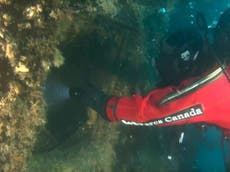 Eerie footage inside 170-year-old shipwreck from lost Arctic voyage