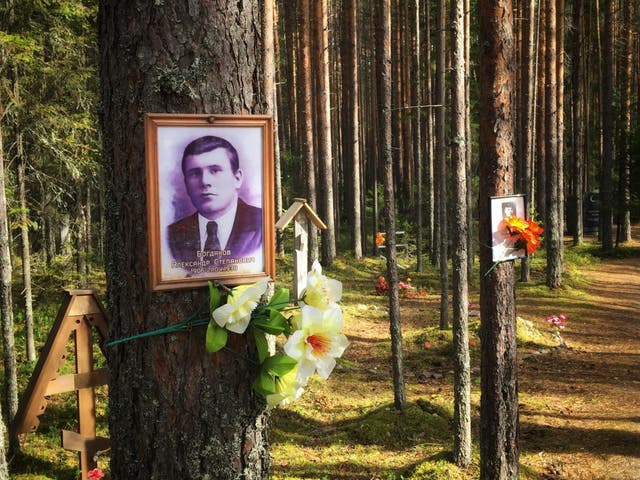 Sandarmokh, Karelia, where more than 6,200 victims are believed to have been shot and buried during the height of the Stalinist purge