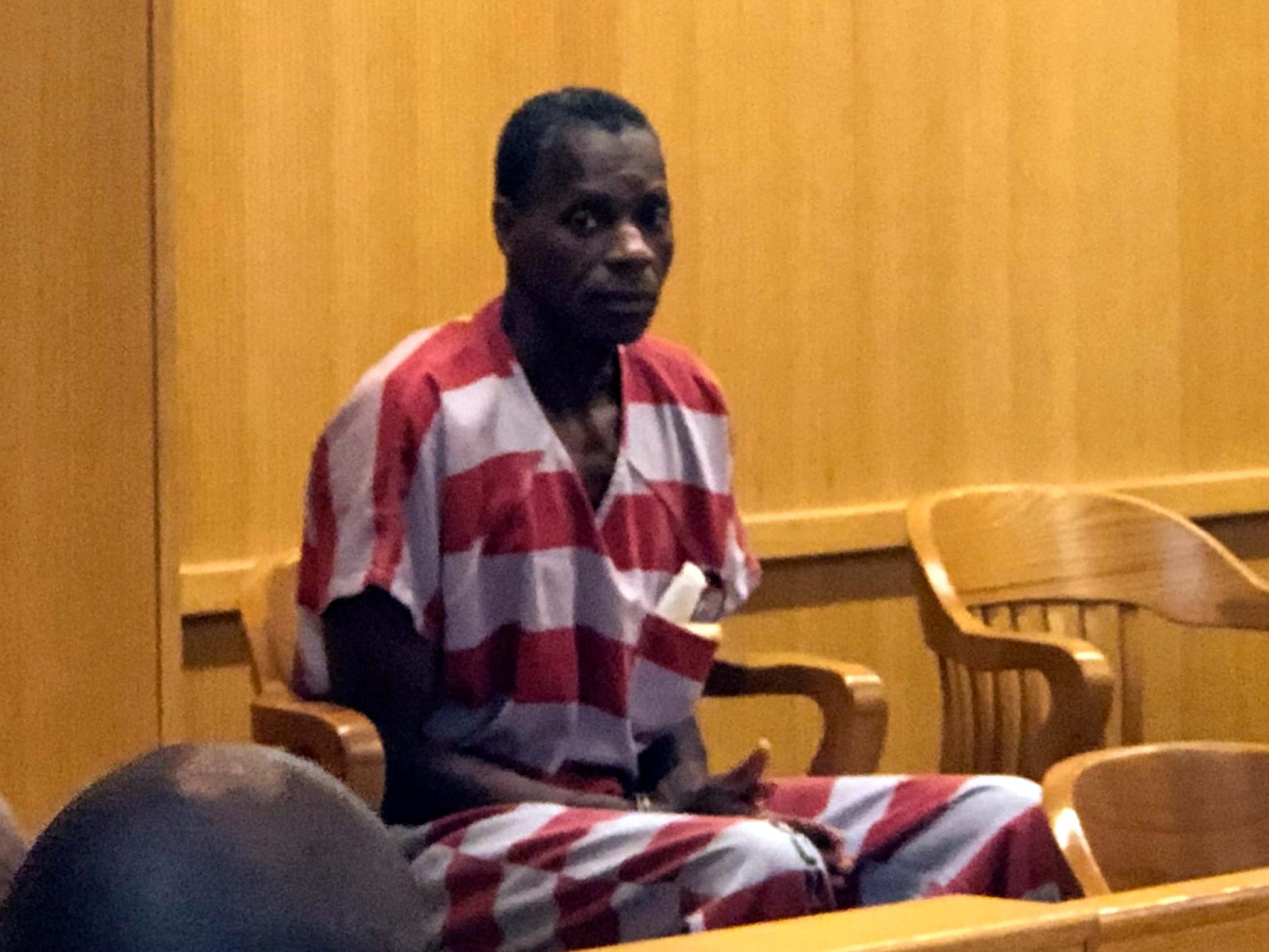 Alvin Kennard in the courtroom in Bessemer, Alabama, shortly before hearing he will be released after 36 years in prison